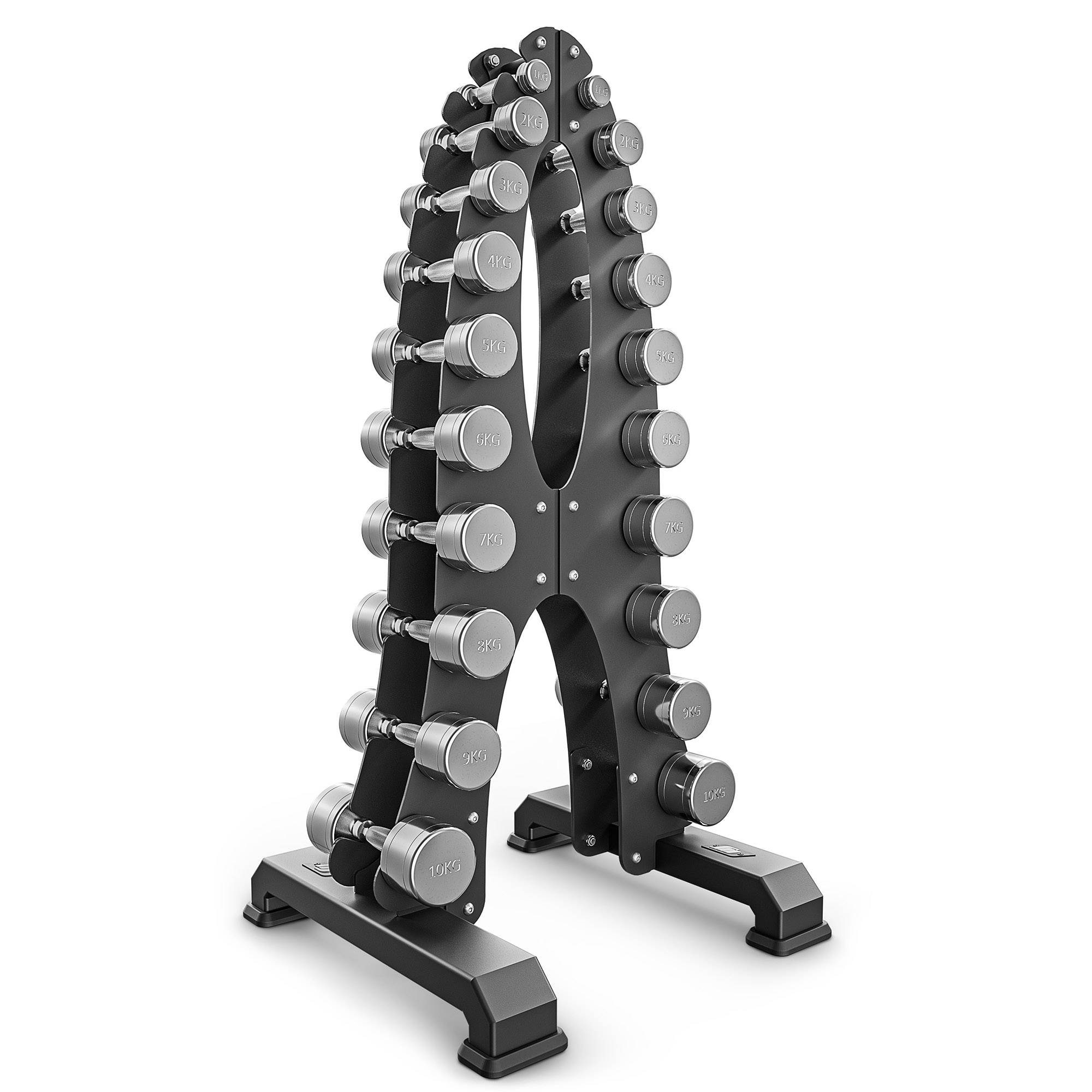 Paire d'haltères PRO Uréthane 10 kg Wynfit - Accessoire de musculation  professionnel pour salle de sport