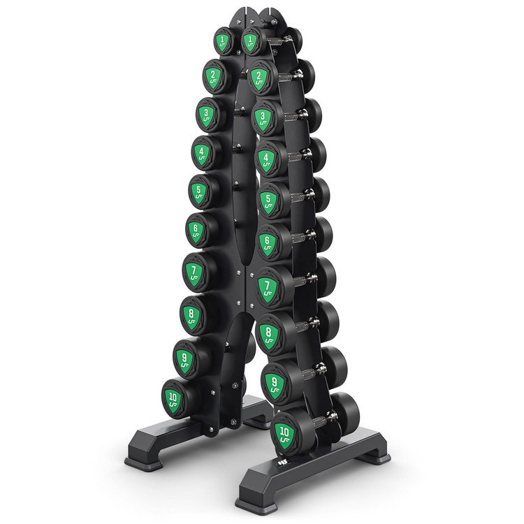 Jeu d'haltères en polyuréthane 1-10kg (par incréments de 1 kg) 110 kg - UpForm