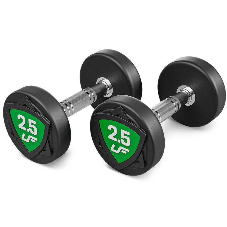 Jeu d'haltères en polyuréthane 2,5-25kg (par incréments de 2,5 kg) 275 kg - UpForm