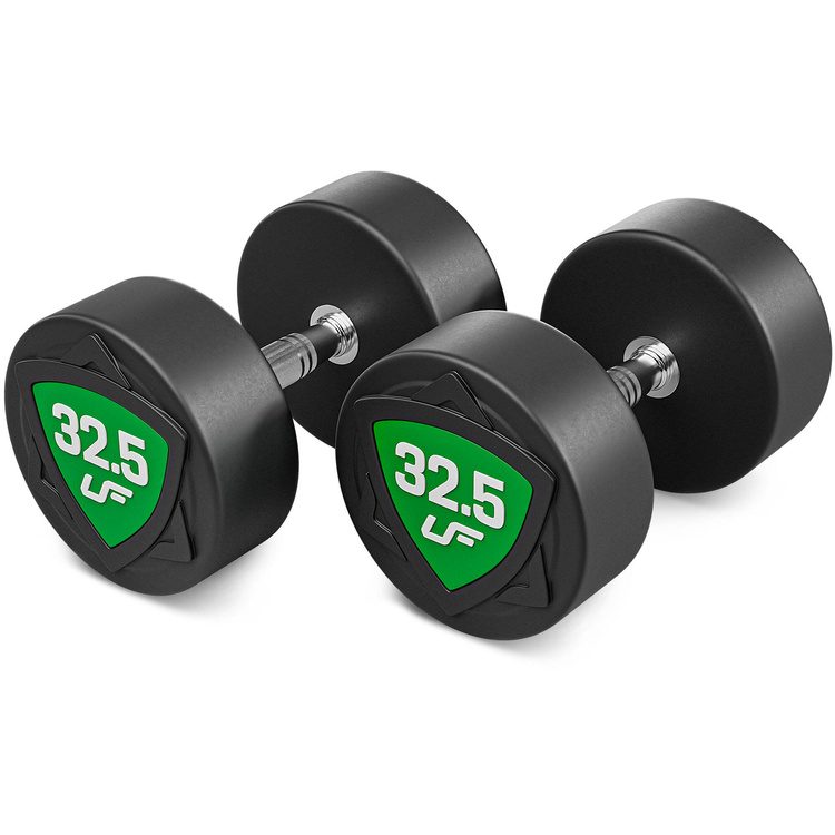 Jeu d'haltères en polyuréthane 27,5-37,5kg (par incréments de 2,5 kg) 325 kg - UpForm