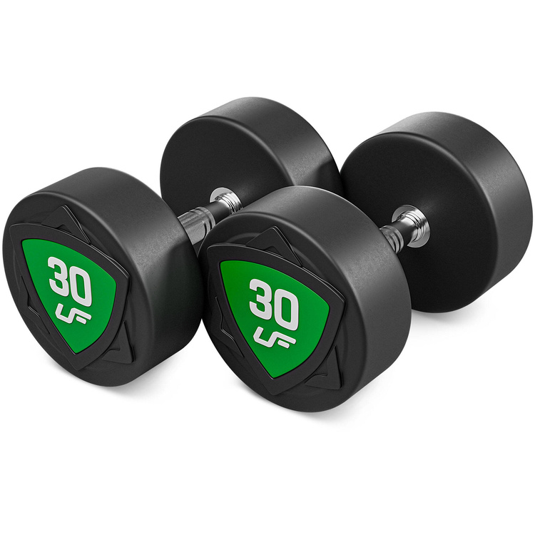 Jeu d'haltères en polyuréthane 27,5-37,5kg (par incréments de 2,5 kg) 325 kg - UpForm