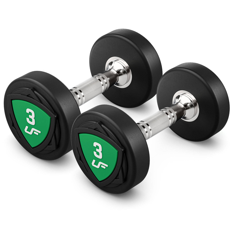 Jeu d'haltères en polyuréthane 1-10kg (par incréments de 1 kg) 110 kg - UpForm