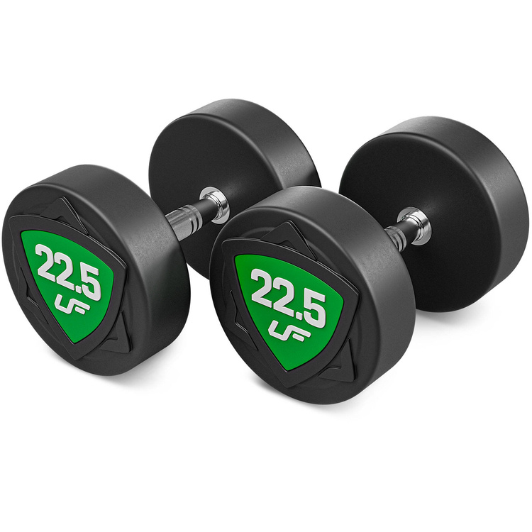 Jeu d'haltères en polyuréthane 2,5-25kg (par incréments de 2,5 kg) 275 kg - UpForm