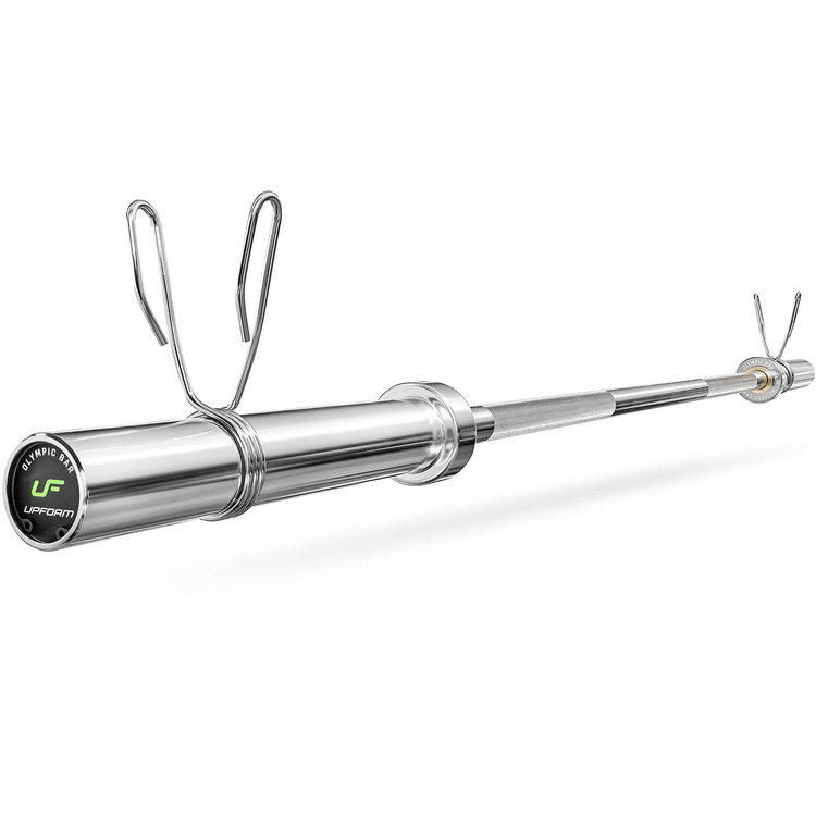 Ensemble OLG1 | Barre d'haltère olympique de 180 cm + Barre d'haltère incurvée de 120 cm + 2x Barre d'haltère courte olympique 50 cm - Marbo Sport