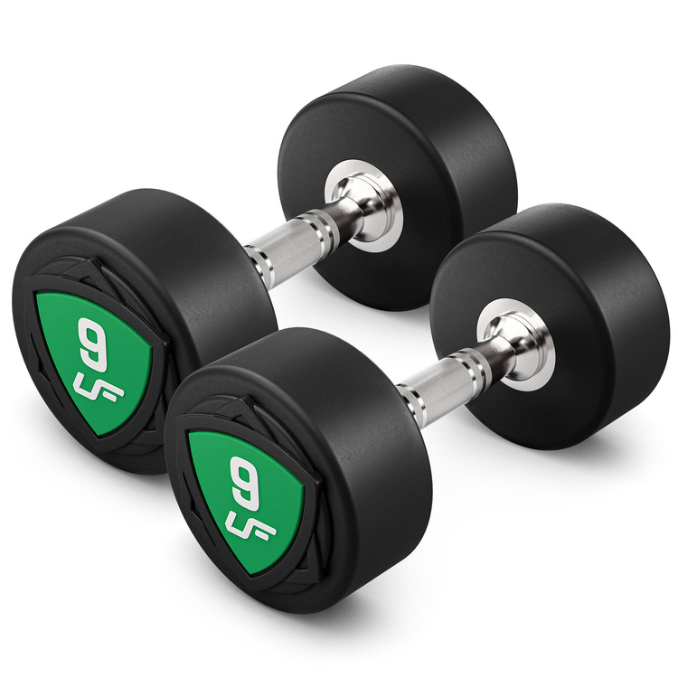 Jeu d'haltères en polyuréthane 1-10kg (par incréments de 1 kg) 110 kg + support pour haltères UR-S005 - UpForm