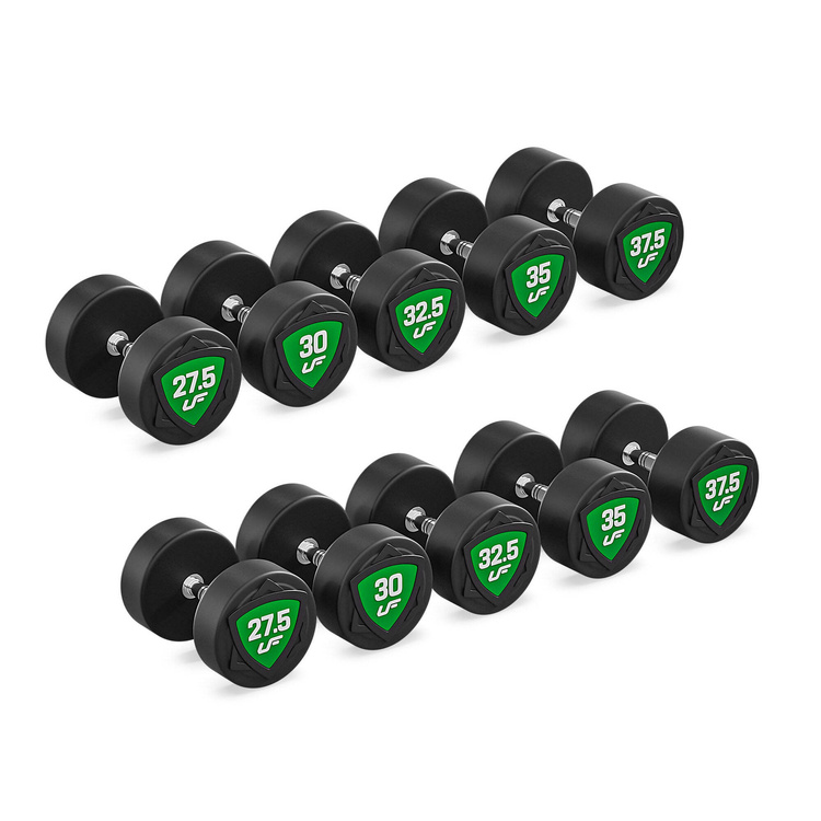 Jeu d'haltères en polyuréthane 27,5-37,5kg (par incréments de 2,5 kg) 325 kg - UpForm