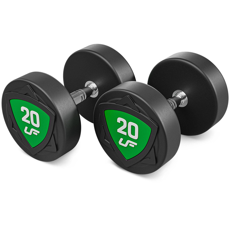 Jeu d'haltères en polyuréthane 2,5-25kg (par incréments de 2,5 kg) 275 kg - UpForm