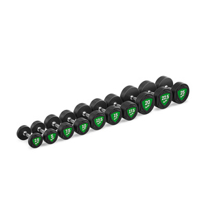 Jeu d'haltères en polyuréthane 2,5-25kg (par incréments de 2,5 kg) 275 kg - UpForm