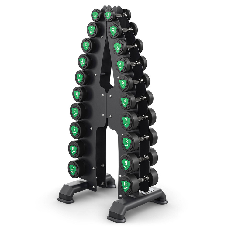 Jeu d'haltères en polyuréthane 1-10kg (par incréments de 1 kg) 110 kg - UpForm