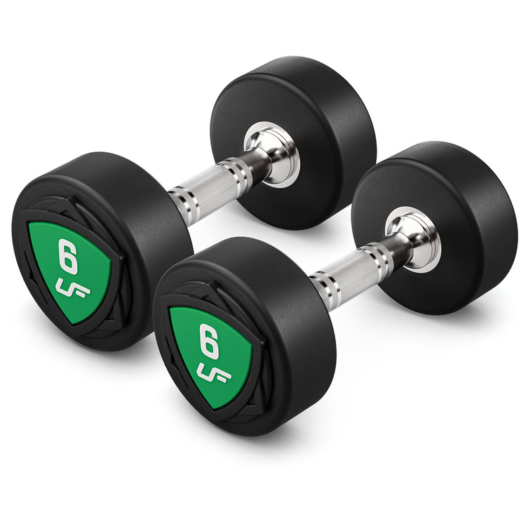 Jeu d'haltères en polyuréthane 1-10kg (par incréments de 1 kg) 110 kg + support pour haltères UR-S005 - UpForm