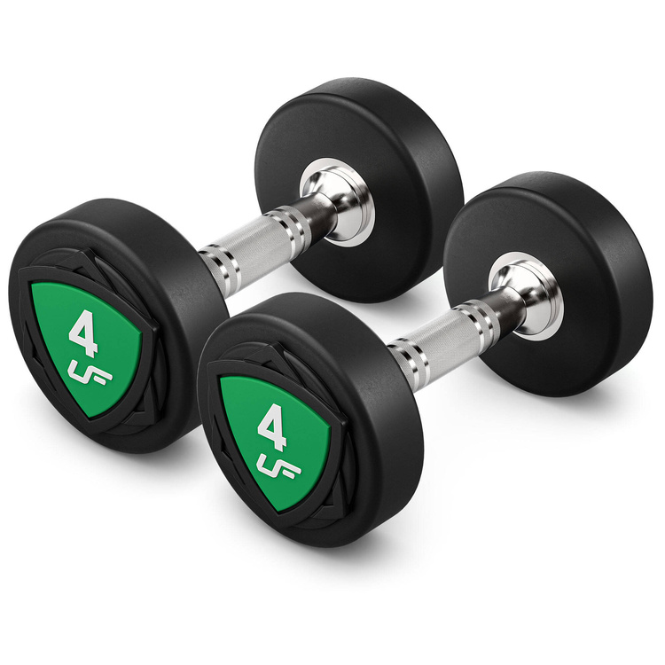 Jeu d'haltères en polyuréthane 1-10kg (par incréments de 1 kg) 110 kg + support pour haltères UR-S005 - UpForm